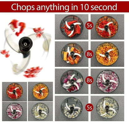Hand-Press Vegetable And Fruit Chopper For Kitchen